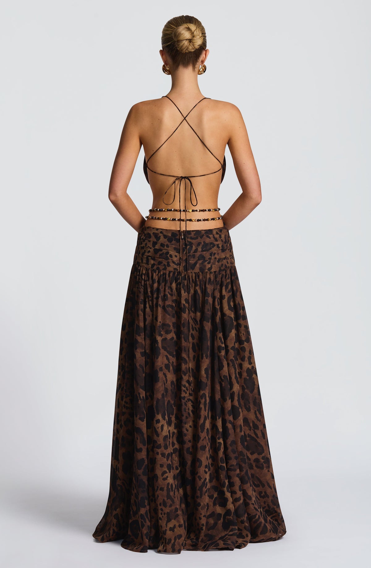 Vestido Maxi de Espalda Descubierta Berta Beatriz
