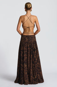 Vestido Maxi de Espalda Descubierta Berta Alba