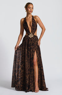 Vestido Maxi de Espalda Descubierta Berta Beatriz