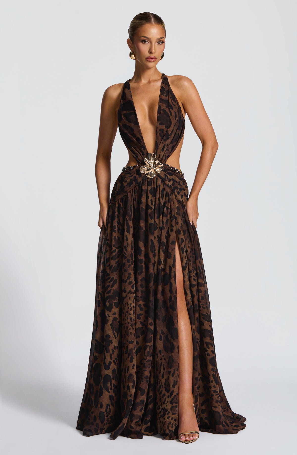 Vestido Maxi de Espalda Descubierta Berta Beatriz