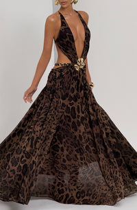 Vestido Maxi de Espalda Descubierta Berta Beatriz