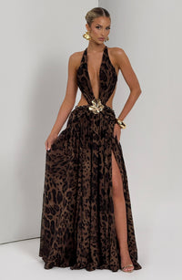 Vestido Maxi de Espalda Descubierta Berta Alba