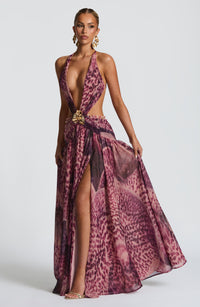 Vestido Maxi de Espalda Descubierta Berta Alba