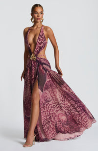 Vestido Maxi de Espalda Descubierta Berta Beatriz