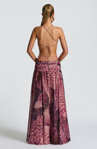 Vestido Maxi de Espalda Descubierta Berta Alba