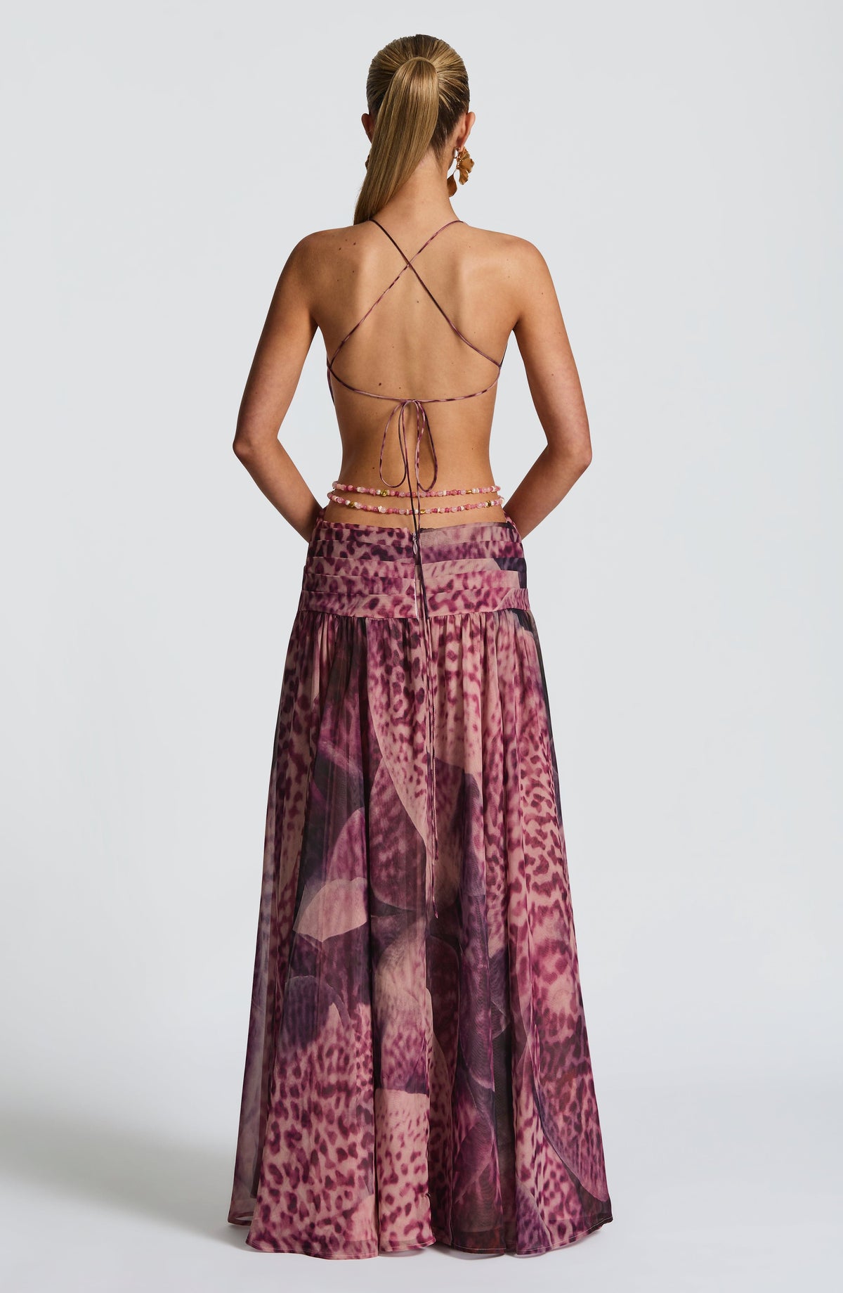 Vestido Maxi de Espalda Descubierta Berta Beatriz