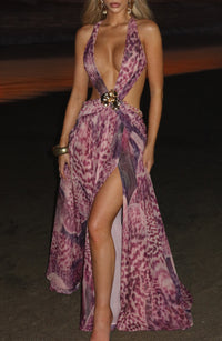 Vestido Maxi de Espalda Descubierta Berta Alba