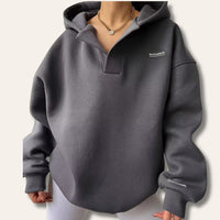 Sudadera Deportiva Oversize con Capucha Escote V