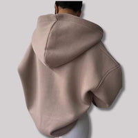Sudadera Deportiva Oversize con Capucha Escote V