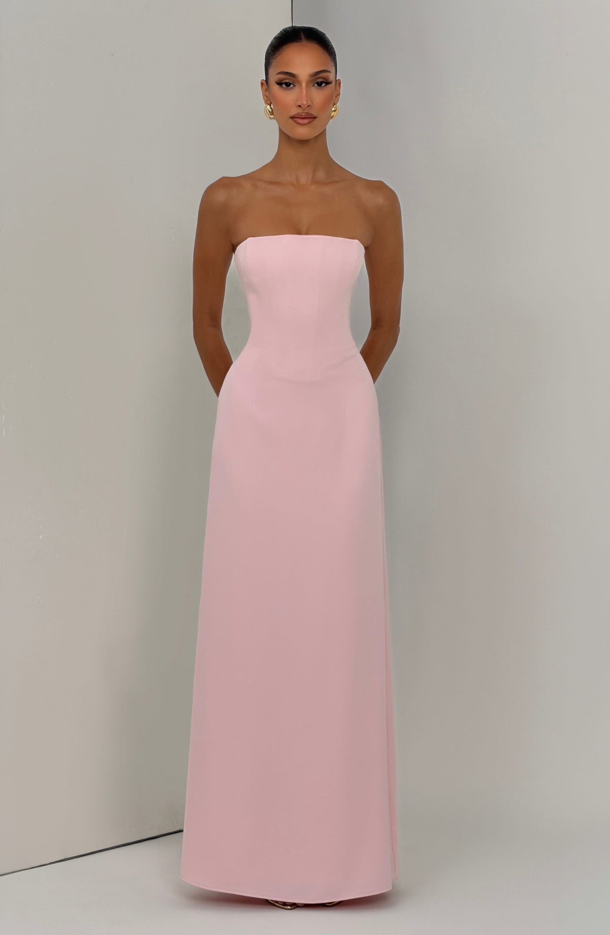 Vestido Maxi Corsé Blanca Chloe