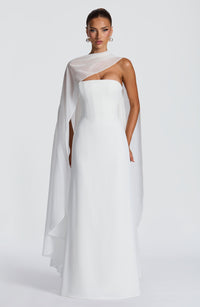 Vestido Maxi Corsé Blanca Mireia