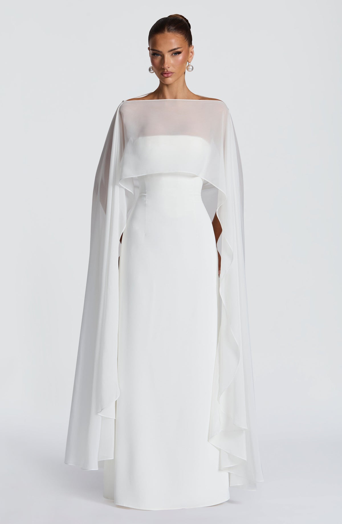 Vestido Maxi Corsé Blanca Chloe