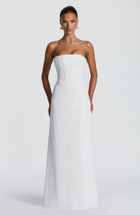 Vestido Maxi Corsé Blanca Chloe