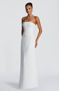 Vestido Maxi Corsé Blanca Chloe