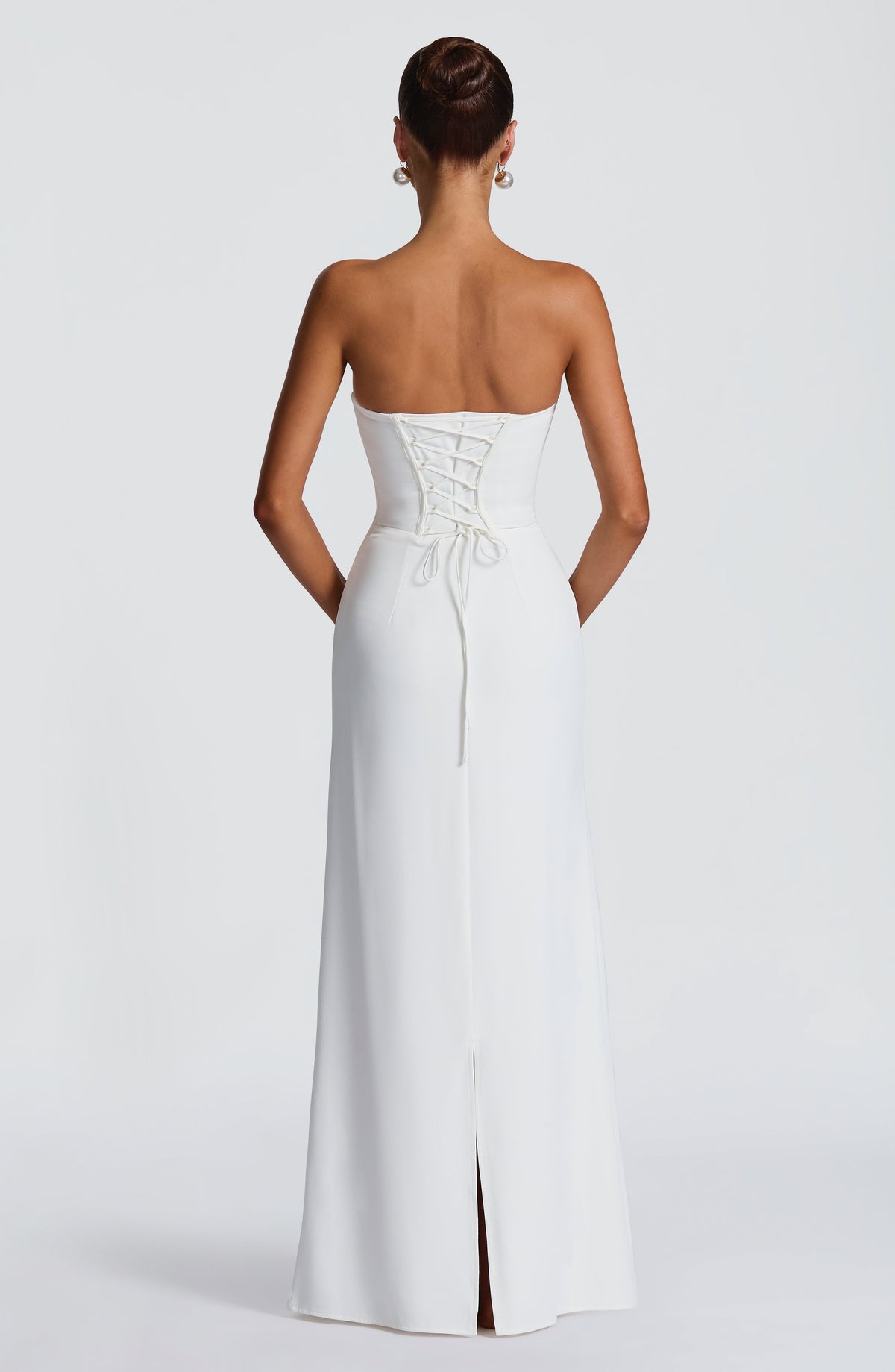 Vestido Maxi Corsé Blanca Chloe