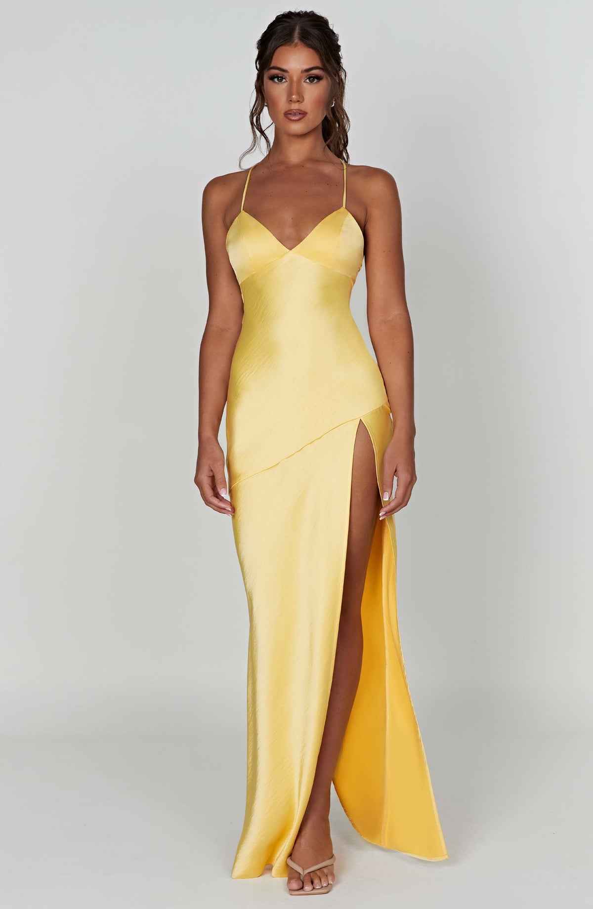 Vestido Maxi de Espalda Descubierta Camila