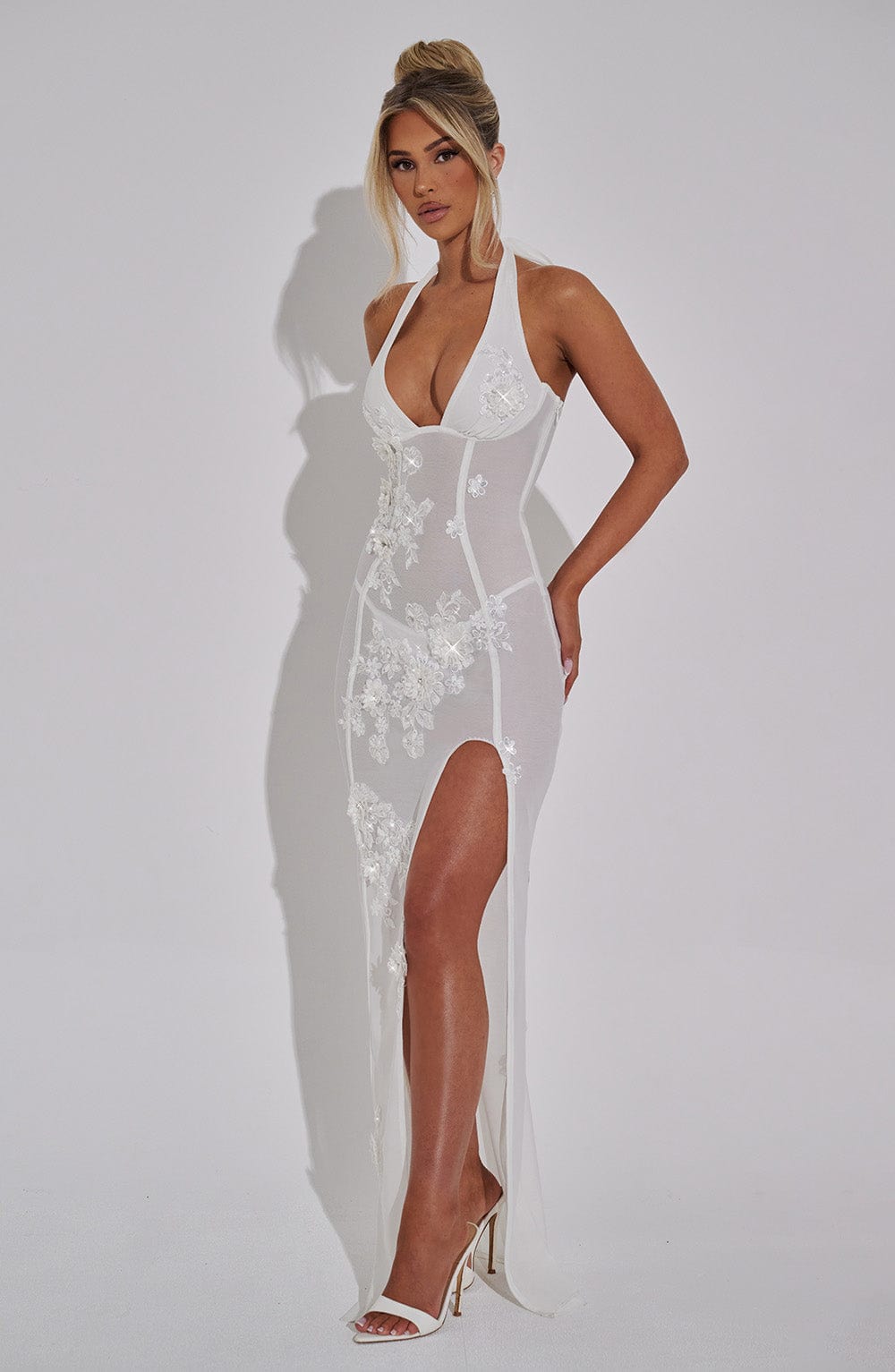 Vestido Maxi con Brillo Hana
