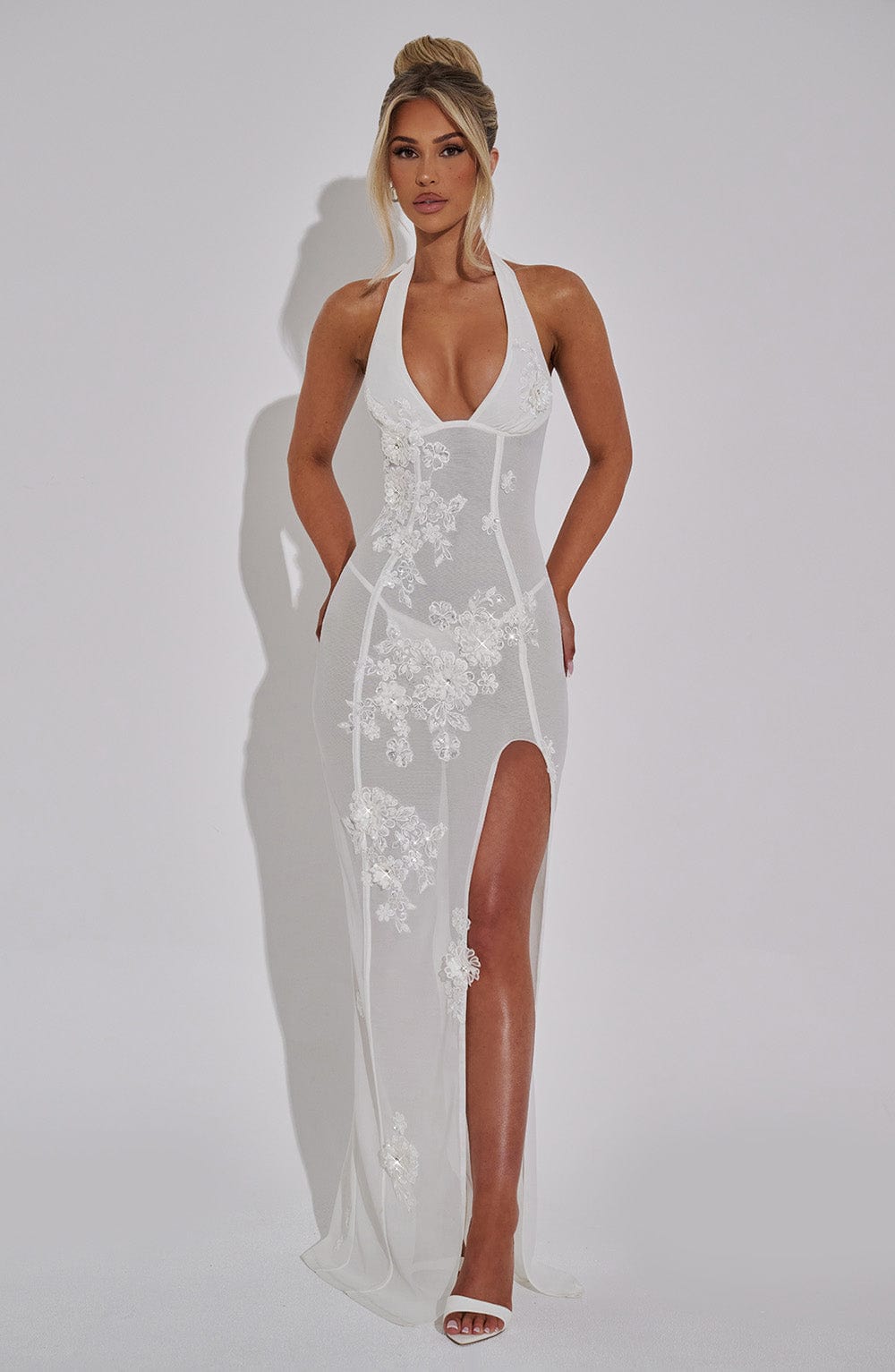 Vestido Maxi con Brillo Ona