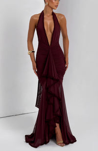Vestido Maxi Halter Pilar Emma