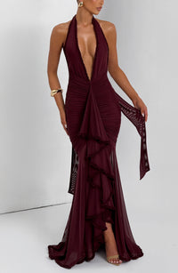 Vestido Maxi Halter Pilar Emma