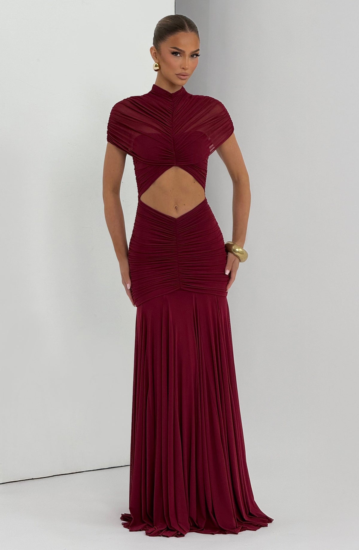 Vestido Maxi de Cuello Alto Andrea