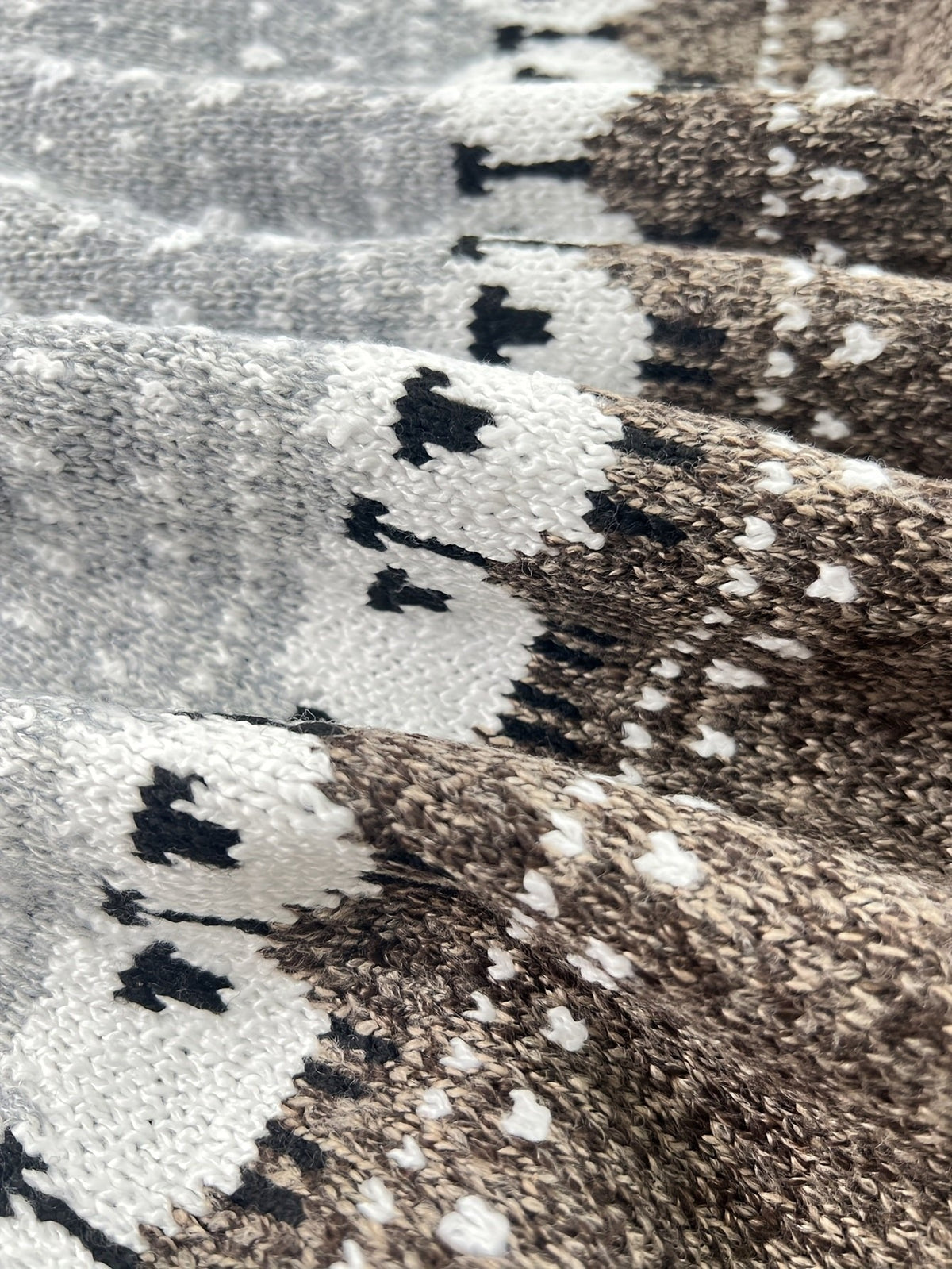 Jersey de Punto Jacquard Oversize Canesú Nórdico