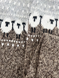 Jersey de Punto Jacquard Oversize Canesú Nórdico