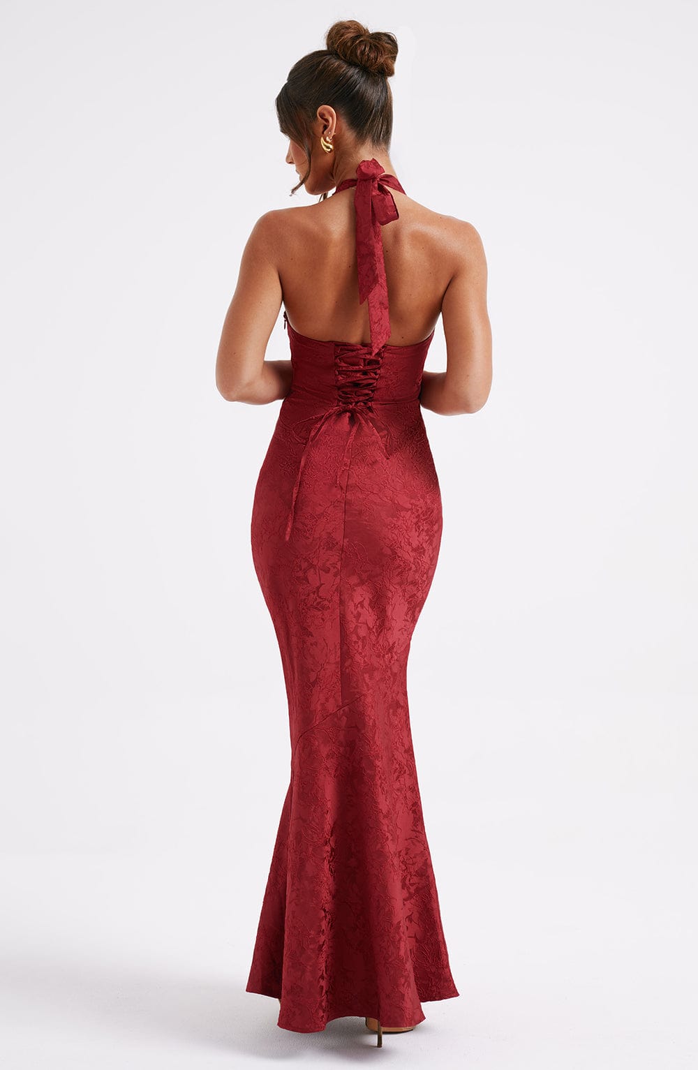 Vestido Maxi Halter Cayetana Violeta