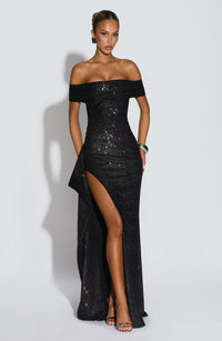 Vestido Maxi con Brillo Helena