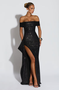 Vestido Maxi con Brillo Helena