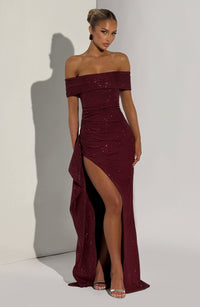Vestido Maxi con Brillo Chloe