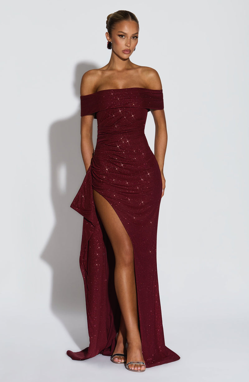Vestido Maxi con Brillo Paloma