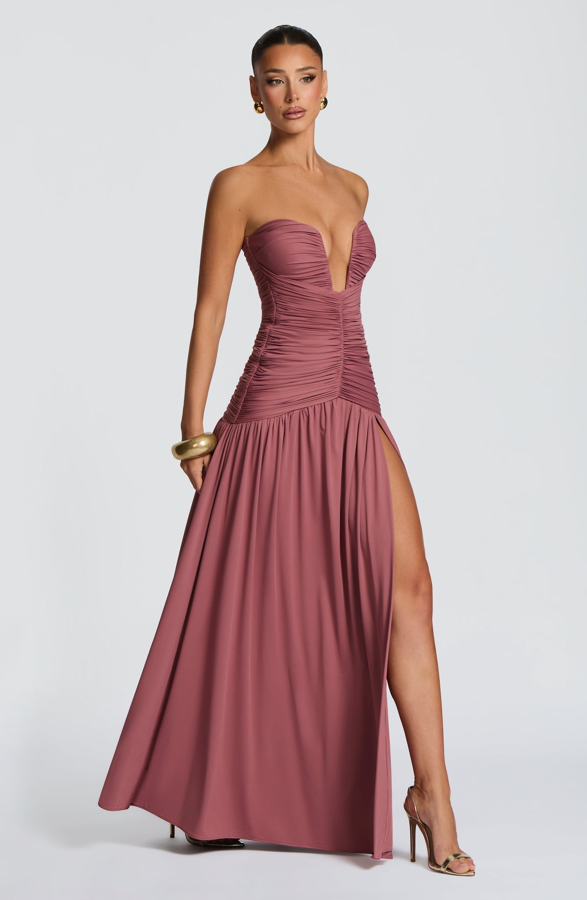 Vestido Maxi Palabra de Honor Azucena