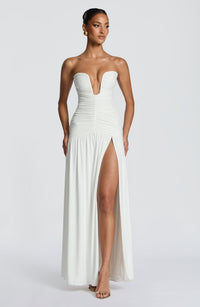 Vestido Maxi Palabra de Honor Azucena