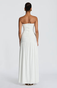 Vestido Maxi Palabra de Honor Azucena