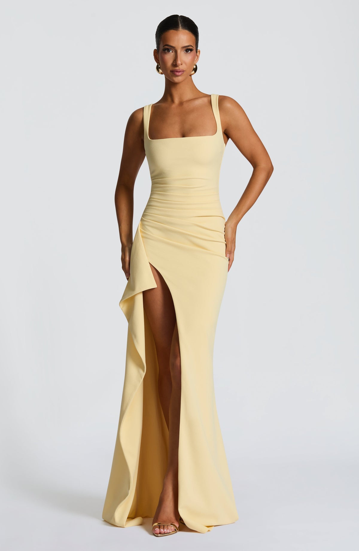 Vestido Maxi de Escote Cuadrado Irene