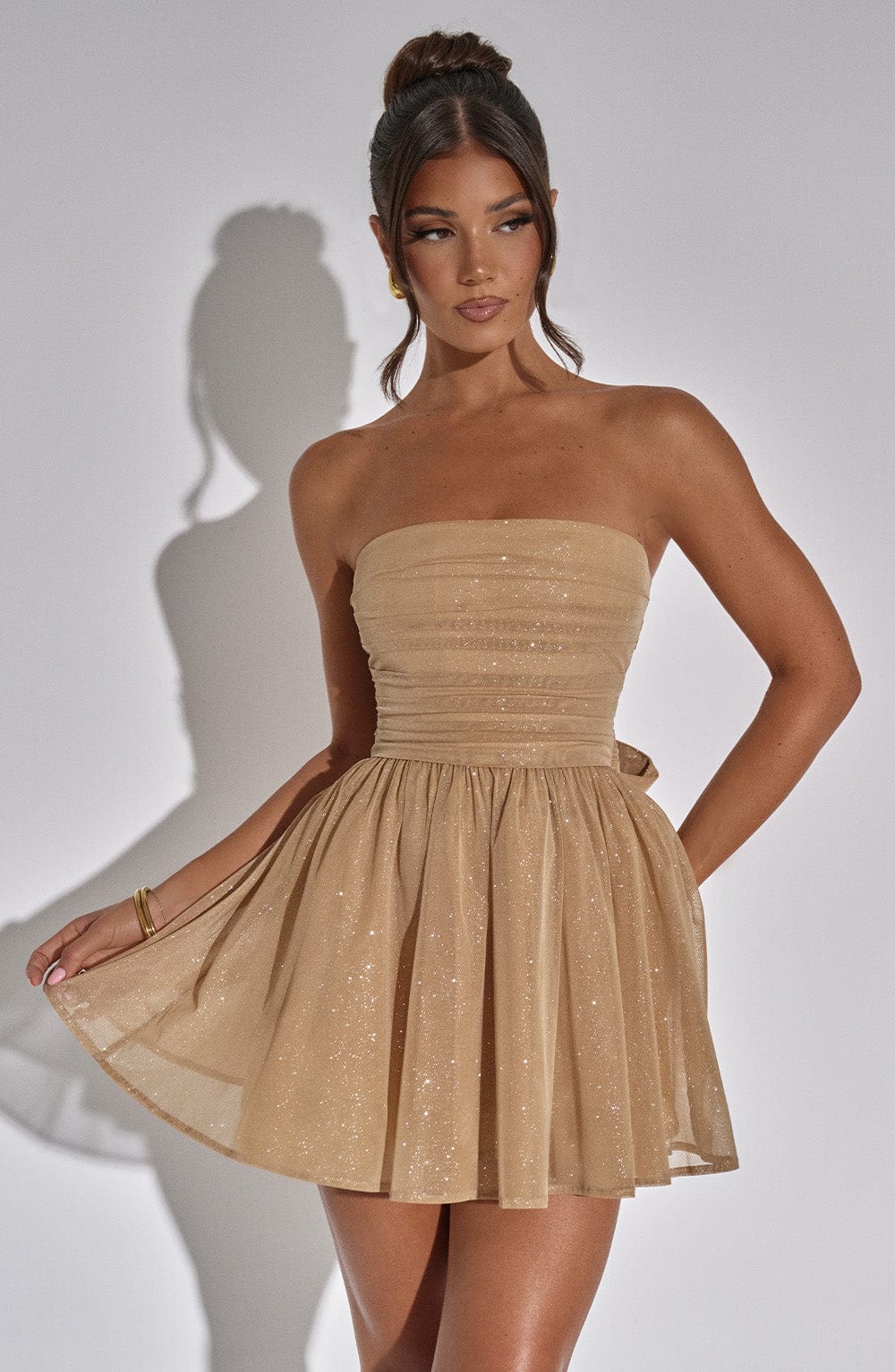 Vestido Mini con Brillo Elena