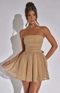 Vestido Mini con Brillo Elena