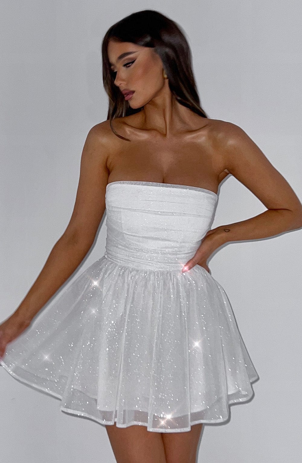 Vestido Mini con Brillo Elena