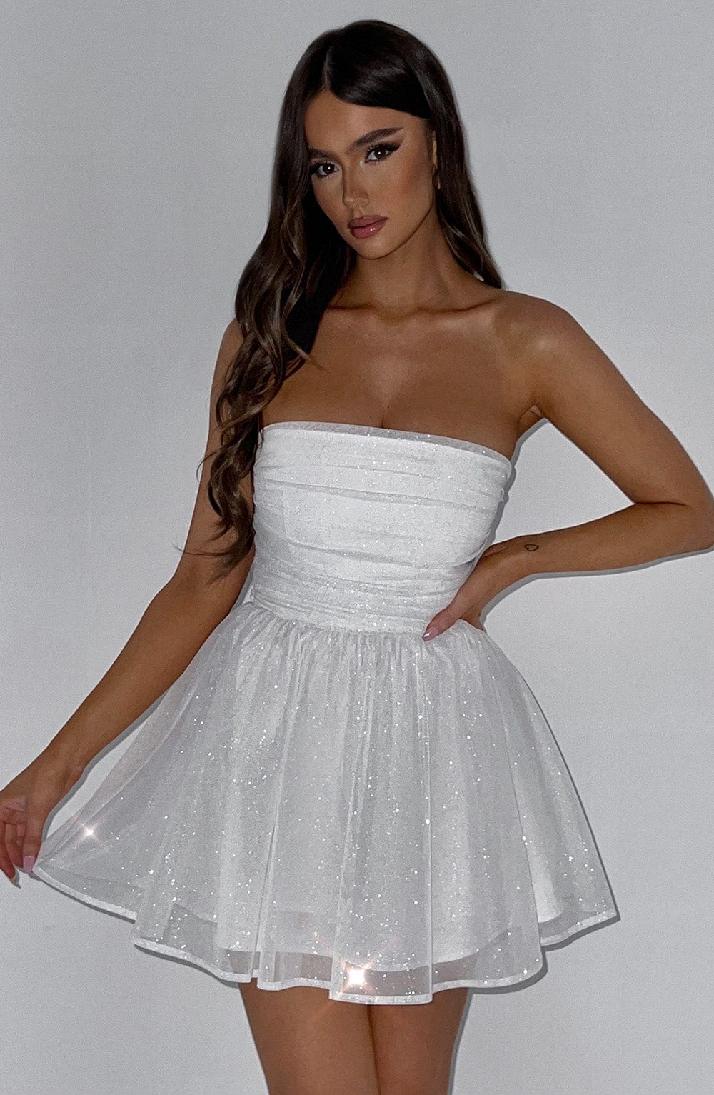 Vestido Mini con Brillo Elena