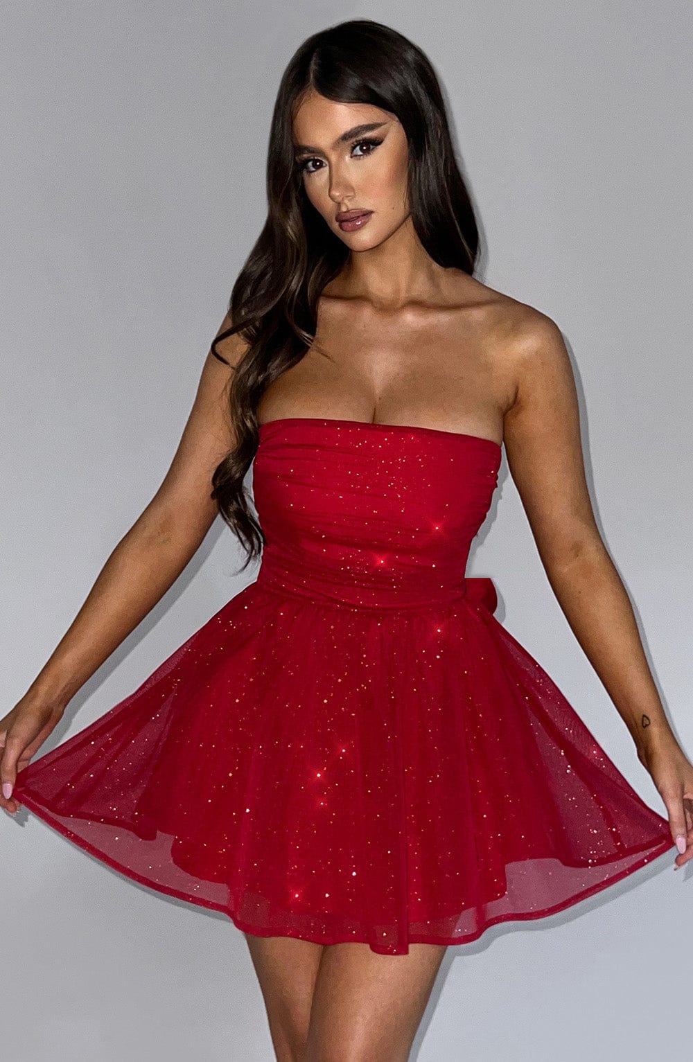Vestido Mini con Brillo Elena