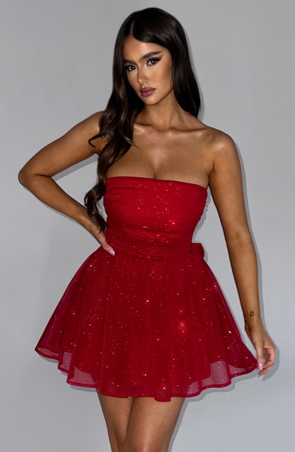 Vestido Mini con Brillo Elena