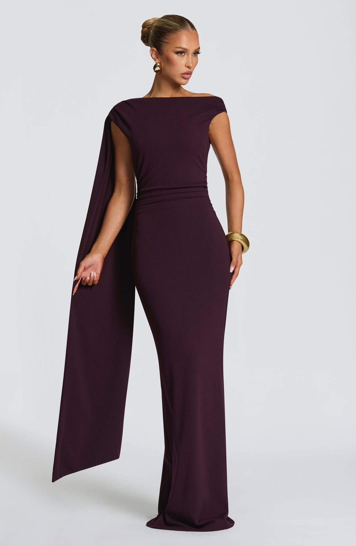 Vestido Maxi Plisado Amalia Estrella