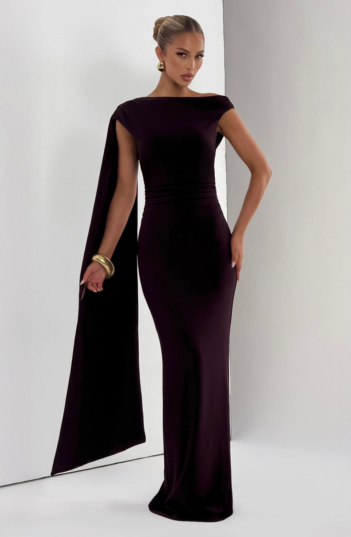 Vestido Maxi Plisado Amalia Estrella