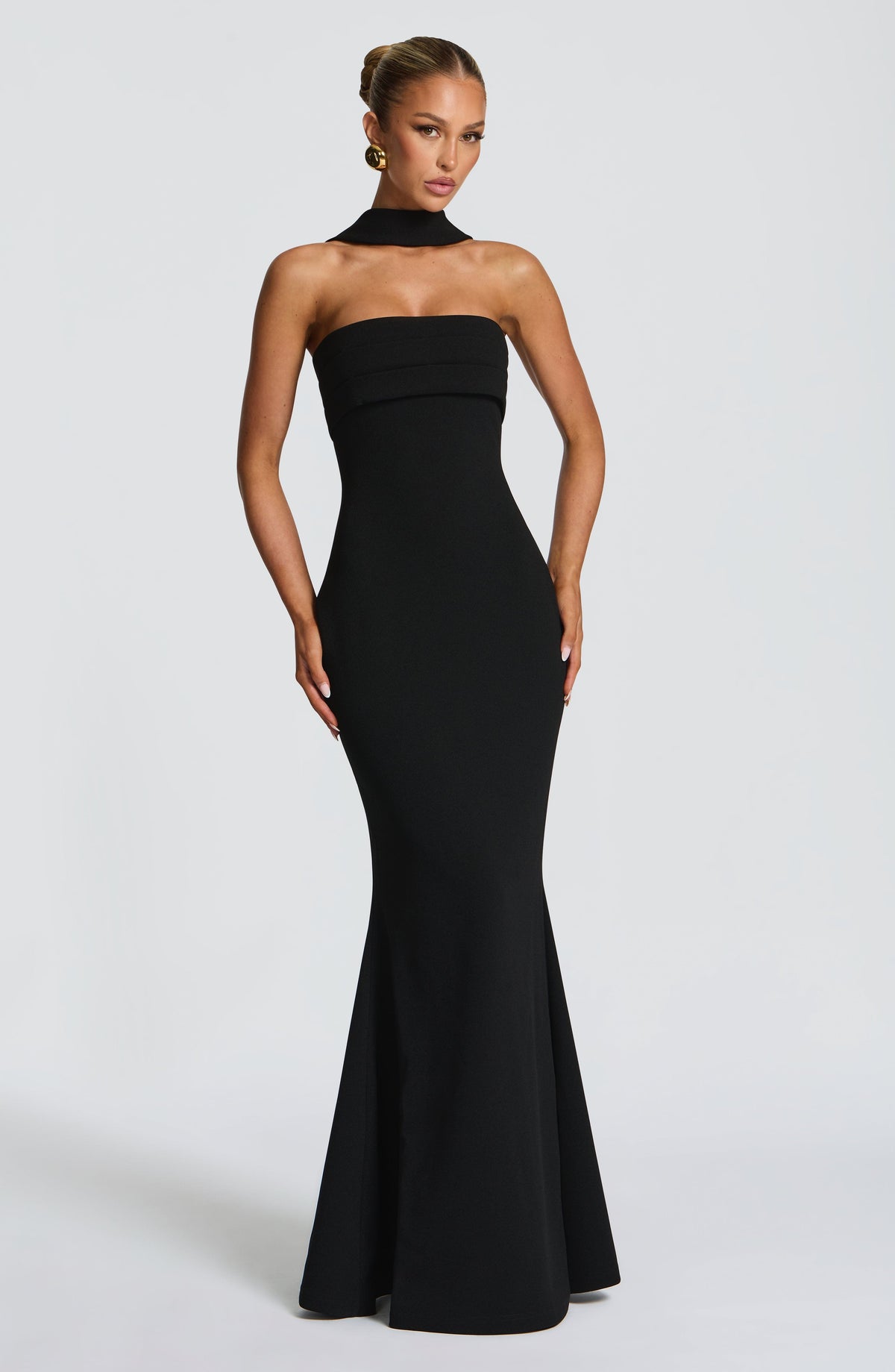 Vestido Maxi Palabra de Honor Leonor Natalia