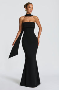 Vestido Maxi Palabra de Honor Leonor Natalia