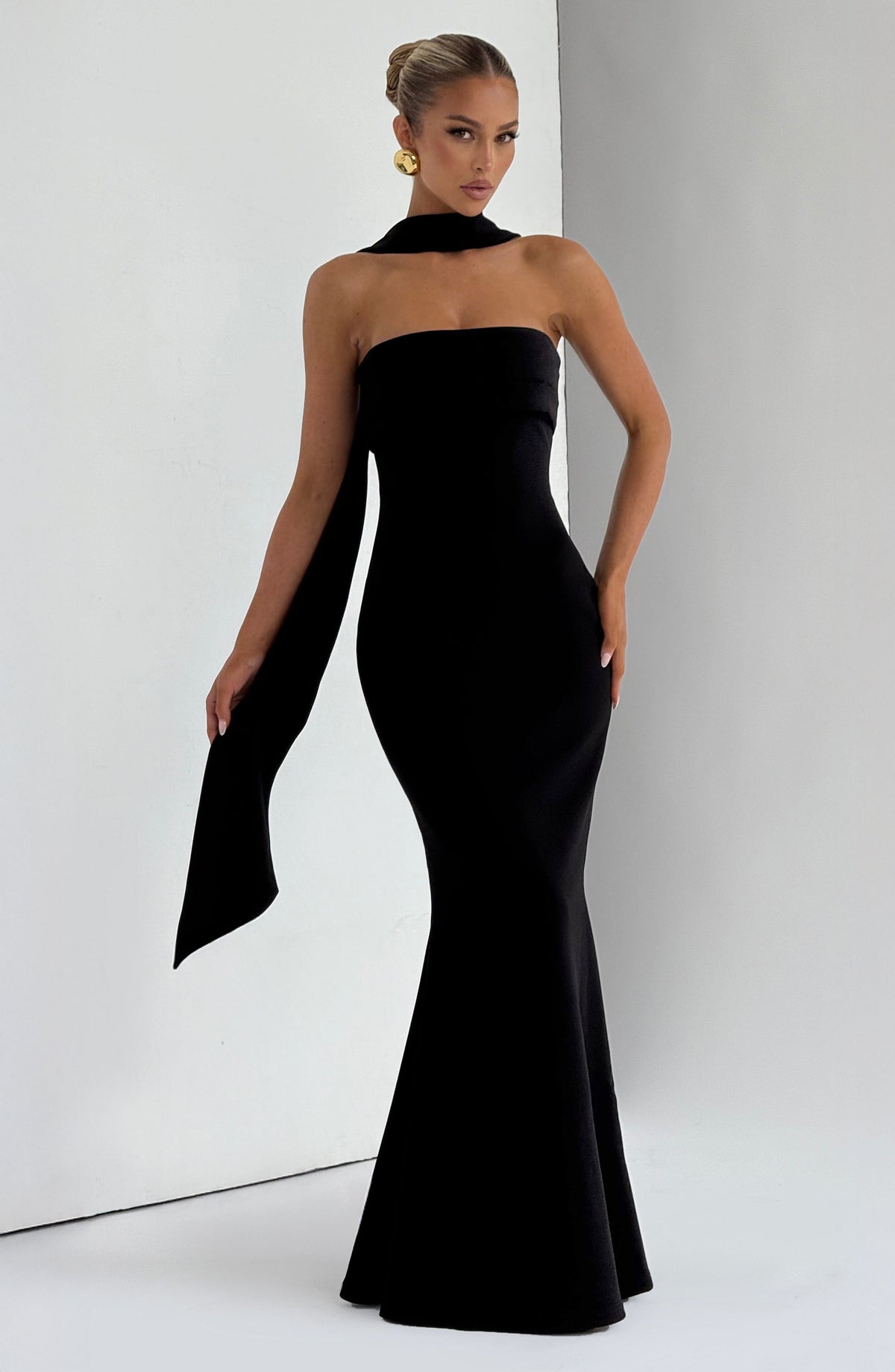 Vestido Maxi Palabra de Honor Leonor Natalia