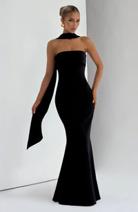 Vestido Maxi Palabra de Honor Leonor Natalia