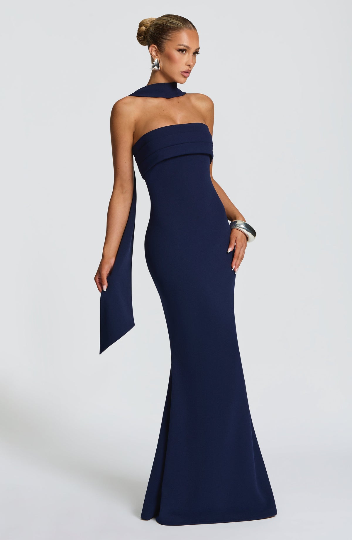 Vestido Maxi Palabra de Honor Leonor Natalia