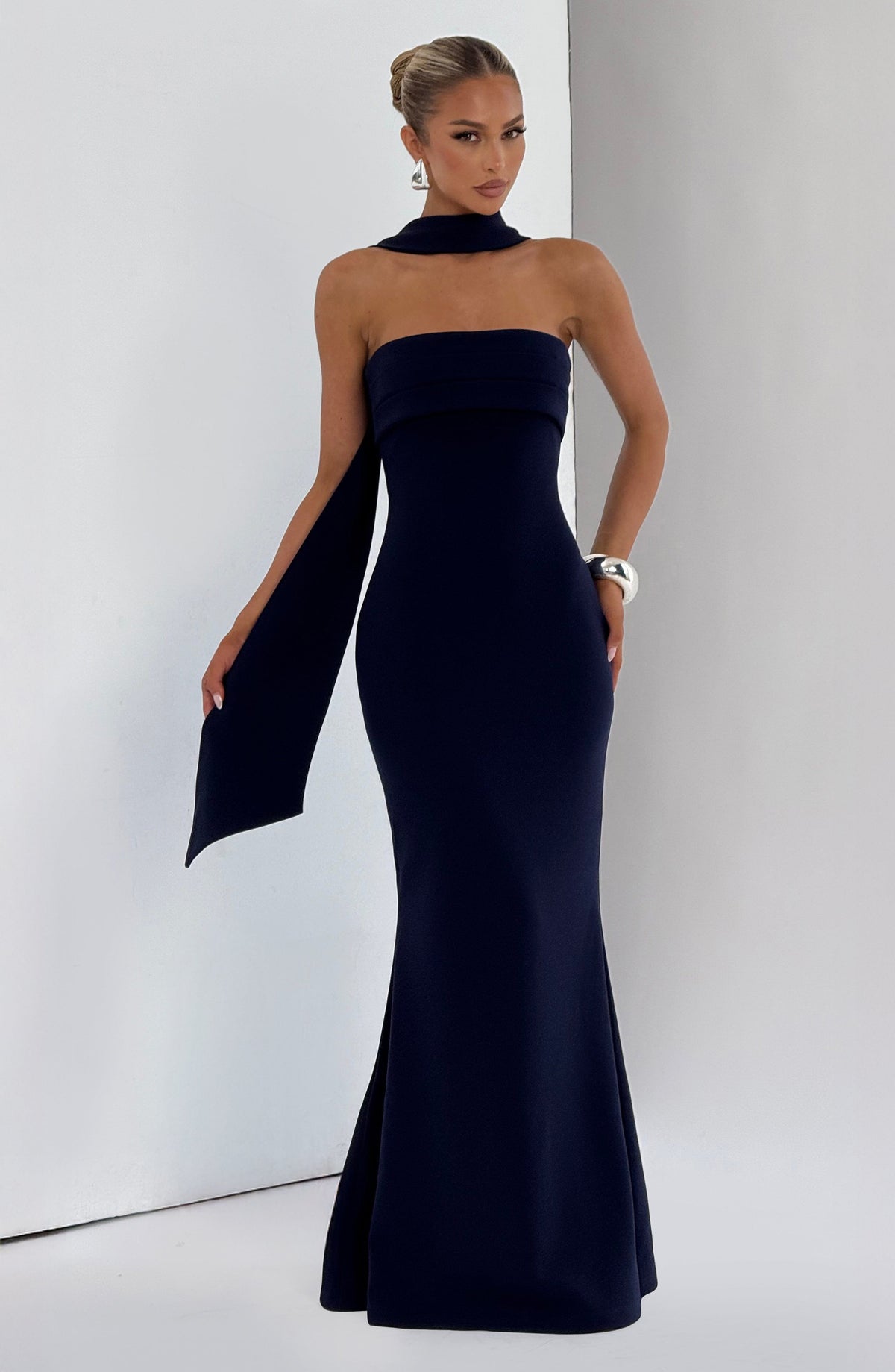 Vestido Maxi Palabra de Honor Leonor Natalia